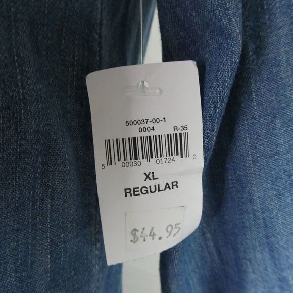 GAP Kids Denim Shirt Dress Front Pockets Long Sleeve Collared New With Tag NWT - Picture 5 of 9